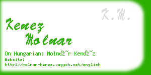 kenez molnar business card